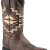 'Roper' Women's Monterey Aztec Western Square Toe - Brown / Aztec -Outfit Go Shop 0902109052917 1024x1024@2x