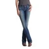 'Ariat' Women's R.E.A.L Mid Rise Stretch Entwined Boot Cut - Medium Wash -Outfit Go Shop 10017510f 1024x1024@2x