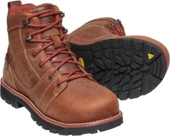 'Keen Utility' Women's 6" Seattle WP Safety Toe - Gingerbread / Black -Outfit Go Shop 1022085 PPS large 1024x1024@2x