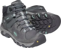 'Keen Outdoor' Women's Steens WP Leather Mid Hiker - Steel Grey / Ocean Wave -Outfit Go Shop 1022332 PPS large 1024x1024@2x