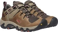 'Keen Outdoor' Women's Steens WP Leather Low Hiker - Timberwolf / Coral -Outfit Go Shop 1022336 PLA large 1024x1024@2x