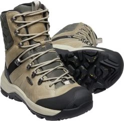 'Keen Outdoor' Women's Revel IV High Polar WP Boot - Vetiver / Peachy Keen -Outfit Go Shop 1025455 PPS large 1024x1024@2x