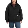 'Carhartt' Women's Clarksburg Full Zip Hoodie - Black -Outfit Go Shop 102788001 WF19P 1 1024x1024@2x