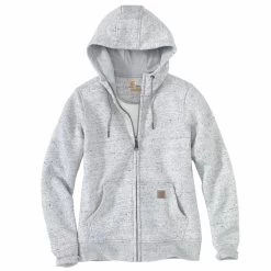 'Carhartt' Women's Clarksburg Full Zip Hoodie - Asphalt Heather