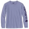 'Carhartt' Women's Workwear Logo Sleeve T-Shirt - Soft Lavender Heather -Outfit Go Shop 103401 V45 WF22 e 1024x1024@2x