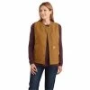 'Carhartt' Women's Rugged Flex Canvas Insulated Rib Collar Vest - Carhartt Brown -Outfit Go Shop 104423BRN WF20 CM 1024x1024@2x