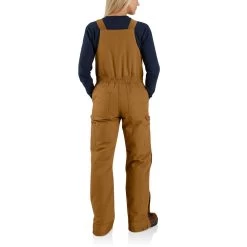 'Carhartt' Women's Loose Fit Duck Insulated Biberall - Carhartt Brown -Outfit Go Shop 104694 BRN AVB WF22 b 1024x1024@2x