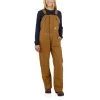 'Carhartt' Women's Loose Fit Duck Insulated Biberall - Carhartt Brown -Outfit Go Shop 104694 BRN WF22 b 1024x1024@2x