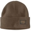 'Carhartt' Men's Knit Rugged Patch Beanie - Coffee -Outfit Go Shop 105448 205 MF22 e 1024x1024@2x