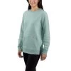 'Carhartt' Women's Force® Lightweight Sweatshirt - Blue Surf -Outfit Go Shop 105468 HA4 WS23 b 1024x1024@2x