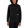 'Carhartt' Women's Force® Lightweight Graphic Hoodie - Black -Outfit Go Shop 105573 BLK WF22 b 1024x1024@2x