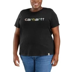 'Carhartt' Women's Lightweight Logo Graphic T-Shirt - Black -Outfit Go Shop 105764 N04 WF23P V2 1024x1024@2x