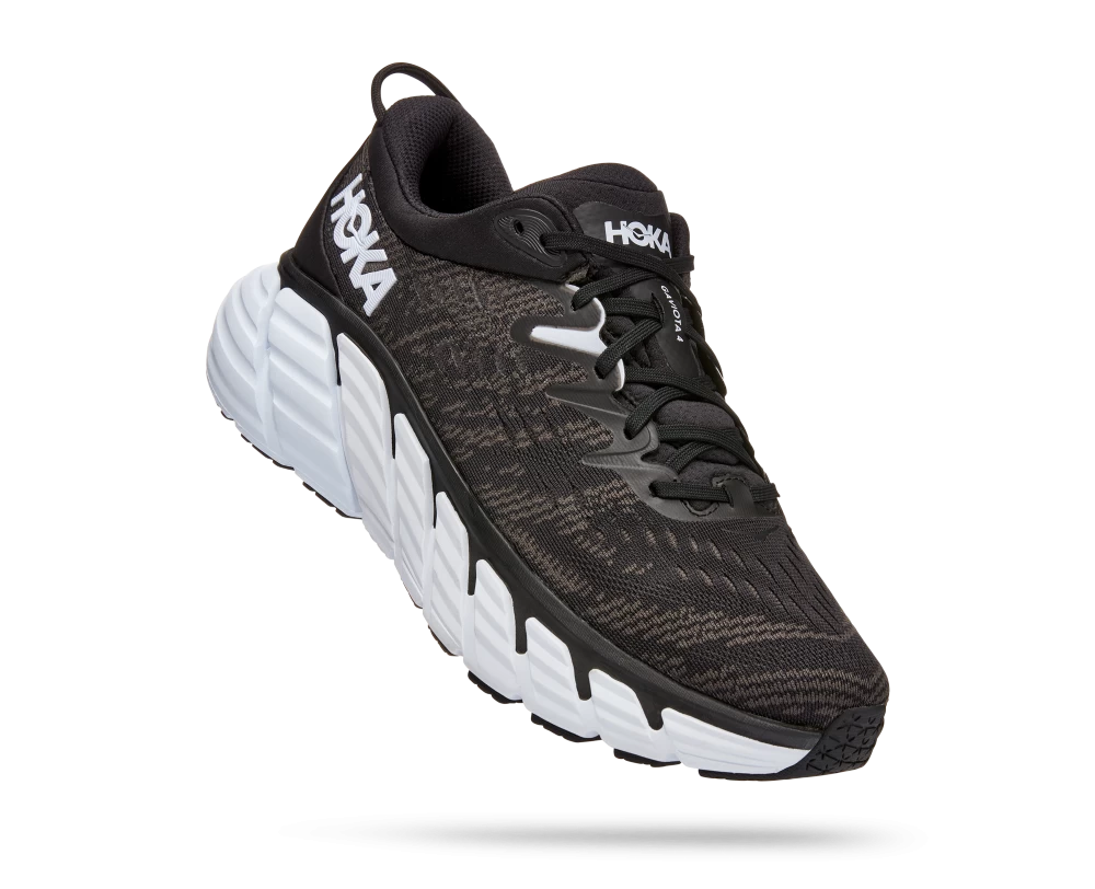 'HOKA' Women's Gaviota 4 - Black / White (Wide) 3 'HOKA' Women's Gaviota 4 - Black / White (Wide)