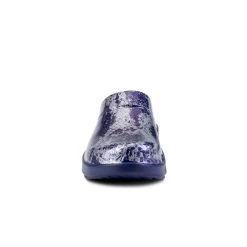 'OOFOS' Women's OOcloog Clog Limited Edition - Navy / Silver Snake -Outfit Go Shop 1203NVYSILSNK shot3 1024x1024@2x