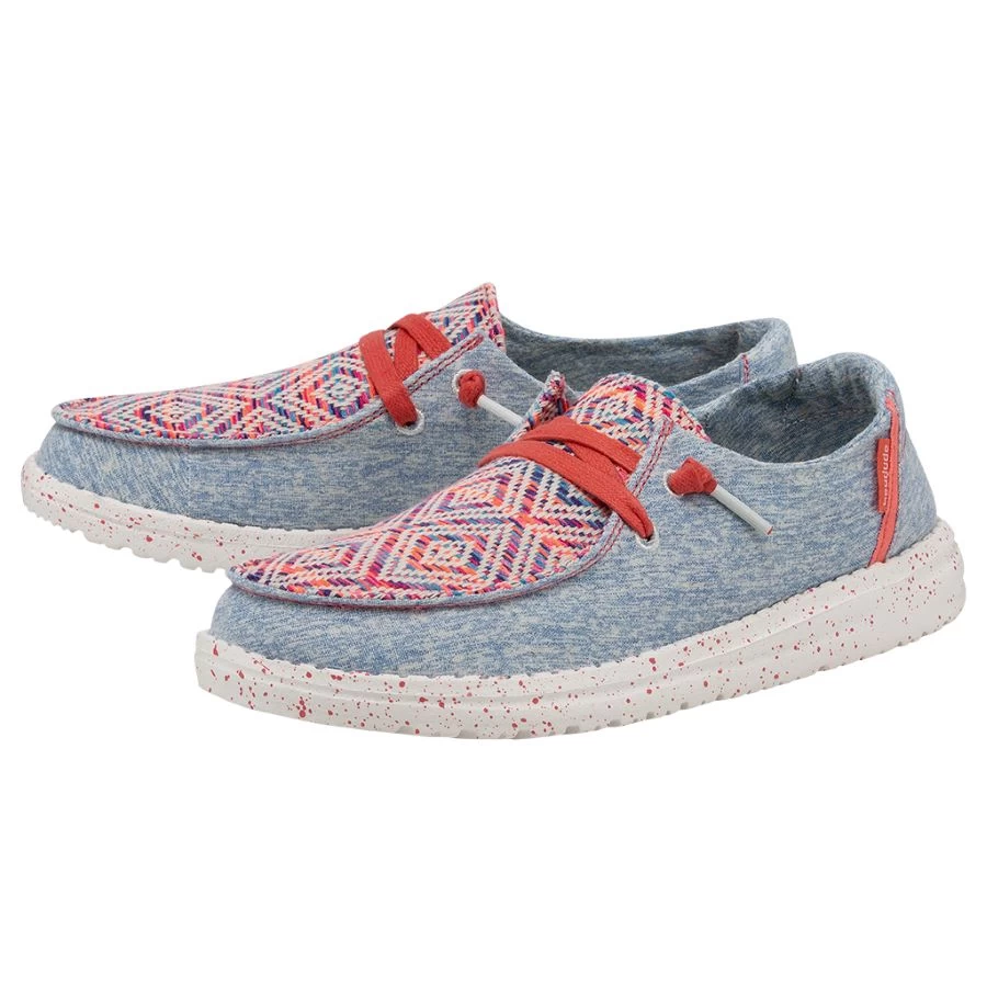 'Hey Dude' Women's Wendy Playa Fiesta - Rojo 3 'Hey Dude' Women's Wendy Playa Fiesta - Rojo