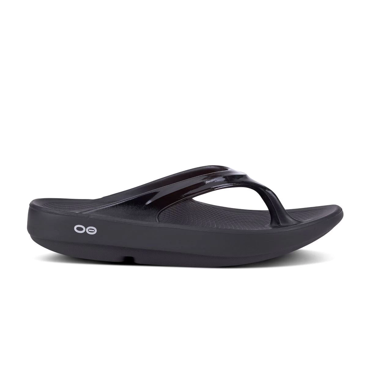 'OOFOS' Women's OOlala Thong - Black Patent 3 'OOFOS' Women's OOlala Thong - Black Patent