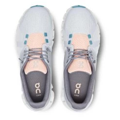 'On Running' Women's Cloud 5 Push - Glacier / Undyed White -Outfit Go Shop 44200050332 1 1024x1024@2x