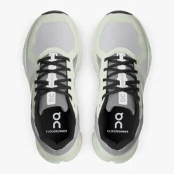 'On Running' Women's Cloudrunner - Frost / Aloe -Outfit Go Shop 46.99019 cloudrunner ss22 frost aloe w g2 1024x1024@2x