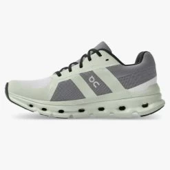 'On Running' Women's Cloudrunner - Frost / Aloe -Outfit Go Shop 46.99019 cloudrunner ss22 frost aloe w g4 1024x1024@2x