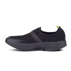 'OOFOS' Women's OOmg Low Slip On - Black / Black -Outfit Go Shop 5070BLKBLK 3 1024x1024@2x