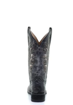 'Corral' Women's 12" Embroidered Western - Black / Sand -Outfit Go Shop 5356 2 1024x1024@2x