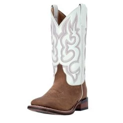 'Laredo' Women's 11" Mesquite Western Square Toe - Taupe / White -Outfit Go Shop 5621 1 1500x.progressive 1024x1024 9f9c2038 e09f 4a27 9427 14ca68784364 1024x1024@2x