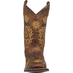 'Laredo' Women's 11" Secret Garden Western Square Toe - Brown -Outfit Go Shop 5822 5 1024x1024@2x