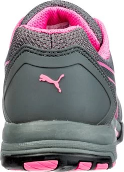 'Puma' Women's Celerity Knit Low Steel Toe - Grey / Pink -Outfit Go Shop 642915 CELERITY KNIT PINK WNS LOW 804 back 1024x1024@2x