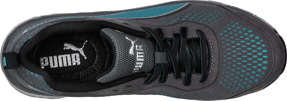 'Puma' Women's Fuse Knit Motion Protect EH Low Comp Toe - Grey / Turquoise 4 'Puma' Women's Fuse Knit Motion Protect EH Low Comp Toe - Grey / Turquoise - Image 2