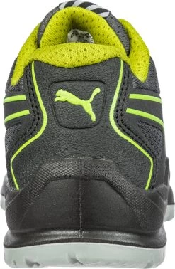 'Puma' Women's Fuse TC Low ESD Steel Toe - Black / Lime Green -Outfit Go Shop 644105 FUSE TC GREEN WNS LOW 205 back 1024x1024@2x