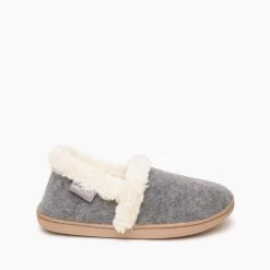 'Minnetonka' Women's Dina Slipper - Grey -Outfit Go Shop 775x775 44005 2 1024x1024@2x