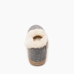 'Minnetonka' Women's Dina Slipper - Grey -Outfit Go Shop 775x775 44005 4 1024x1024@2x