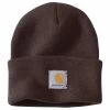 'Carhartt' Acrylic Knit Watch Hat - Dark Brown -Outfit Go Shop A18 DKB S19 1024x1024@2x