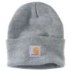 'Carhartt' Acrylic Watch Knit Hat - Heather Grey -Outfit Go Shop A18 HGY MS20 1024x1024@2x