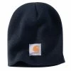'Carhartt' Men's Acrylic Knit Beanie - Navy -Outfit Go Shop A205 NVY S19 1024x1024@2x