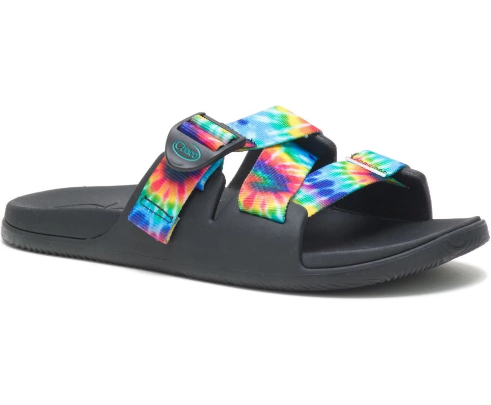 'Chaco' Women's Chillos Slide Sandal - Dark Tie Dye 4 'Chaco' Women's Chillos Slide Sandal - Dark Tie Dye - Image 2