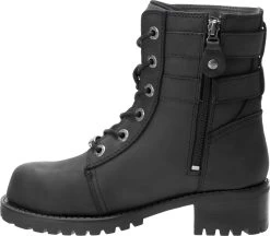 'Harley Davidson' Women's Archer Steel Toe Boot - Black -Outfit Go Shop HDW D84464 101718 S19 180 1024x1024@2x