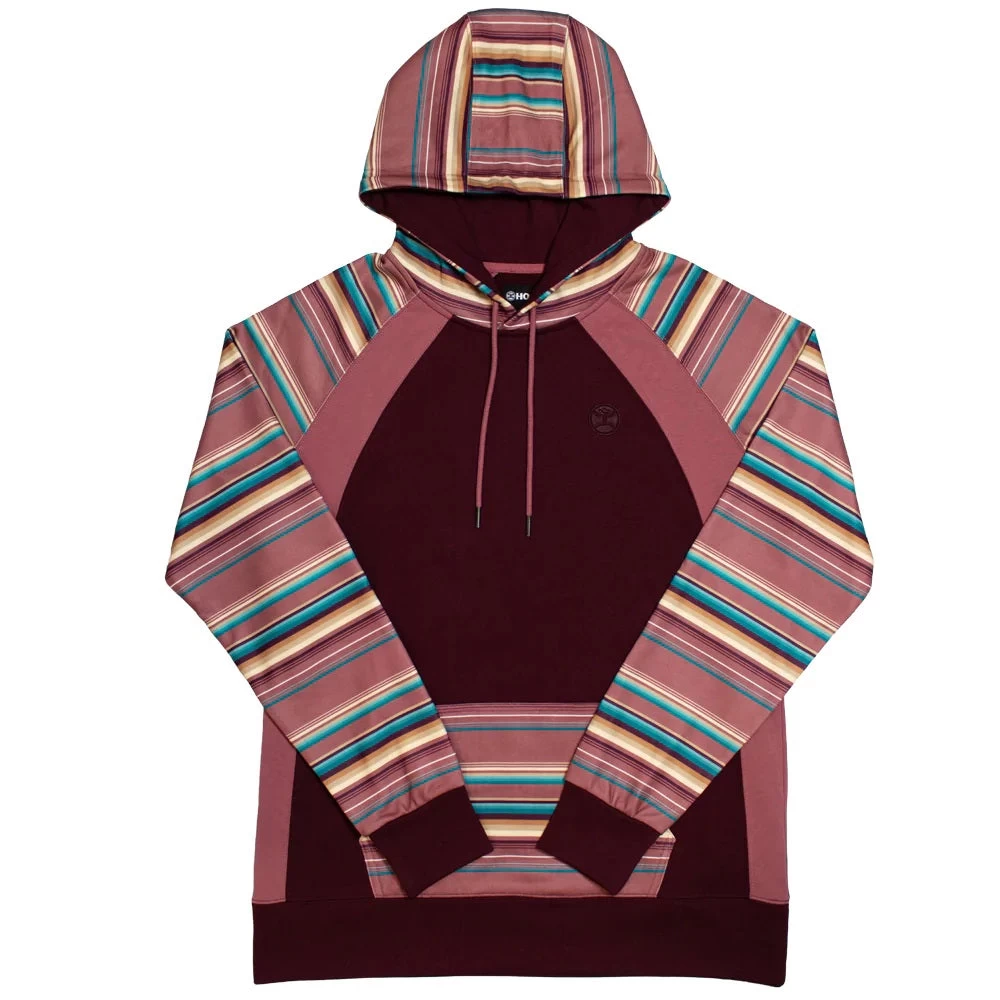 'Hooey' Women's "Savannah" Hoody - Maroon / Serape 3 'Hooey' Women's "Savannah" Hoody - Maroon / Serape