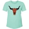 'Hooey' Women's Floral Skull Crew Neck Short Sleeve Tee - Turquoise 1 'Hooey' Women's Floral Skull Crew Neck Short Sleeve Tee - Turquoise -Outfit Go Shop HT1632TQ 600x 5dc03205 1f2d 4de4 be0c 70bdb96763cc 1024x1024@2x
