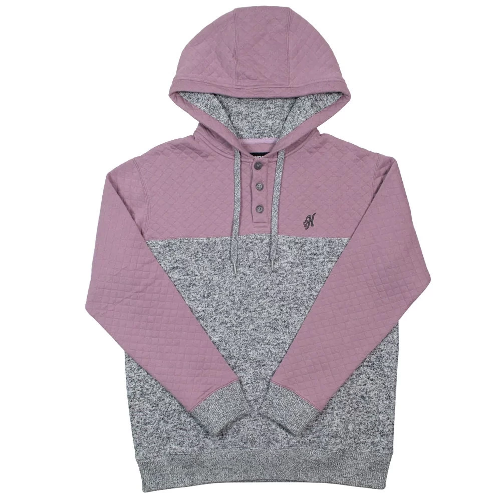 'Hooey' Women's "Jimmy" Quilted Hoody - Purple / Grey 3 'Hooey' Women's "Jimmy" Quilted Hoody - Purple / Grey