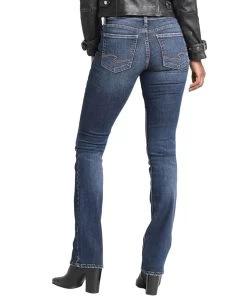 'Silver Jeans' Women's Suki Mid Rise Slim Boot - Dark Indigo -Outfit Go Shop L93616SDK424 1024x1024@2x