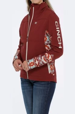 'Cinch' Women's Concealed Carry Bonded Jacket - Burgundy -Outfit Go Shop MAJ9857001 2 1024x1024@2x