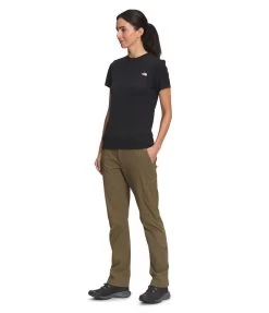 'The North Face' Women's Paramount Mid-Rise Pant - Military Olive -Outfit Go Shop NF0A4ASF 37U model34 1024x1024@2x