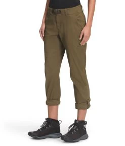 'The North Face' Women's Paramount Mid-Rise Pant - Military Olive -Outfit Go Shop NF0A4ASF 37U modelalt1 1024x1024@2x