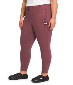 'The North Face' Women's Box NSE Joggers - Wild Ginger / TNF White (Ext. Sizes) -Outfit Go Shop NF0A7WM3 86K model34 1024x1024@2x