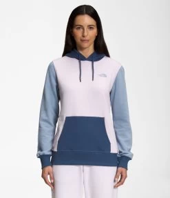 'The North Face' Women's Color Block Hoodie - Folk Blue / Lavender Fog