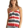'Panhandle Slim' Women's Americana Tie Dye Tank - Multi -Outfit Go Shop RRWT20RZNQ 1024x1024@2x