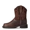 'Ariat' Women's 8" Fatbaby Heritage Tess Western Round Toe - Forest Brown / Jamocha -Outfit Go Shop S22 WMS WEST 10040264 side 1024x1024@2x
