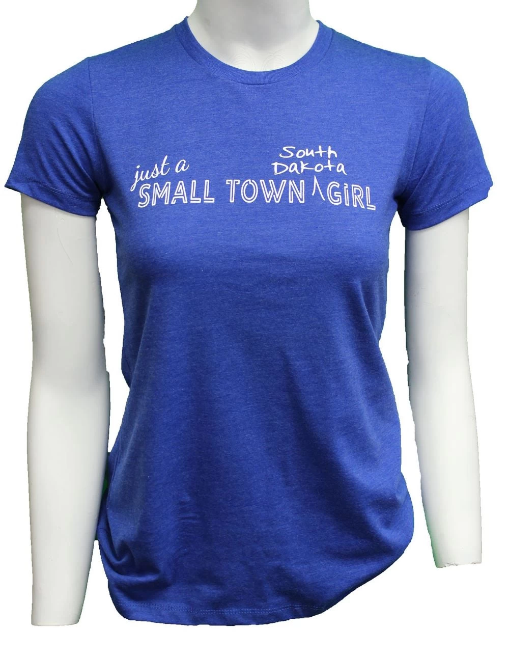 'ScratchPad Tees' Women's Smalltown SD Tee - Royal Heather 3 'ScratchPad Tees' Women's Smalltown SD Tee - Royal Heather
