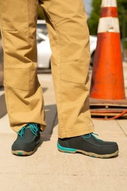 'Twisted X' Women's Chukka Driving Moc EH Comp Toe - Dark Teal / Turquoise -Outfit Go Shop TXW WDMNT01 Work SafetyToeLaceUp 2104 025 1024x1024@2x